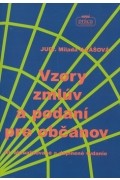 Vzory zmlúv a podaní pre občanov-podľa OZ a OSP: Judr.Milada Illášová (3.vyd.) Cena: 17,90€